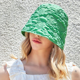 Embo longlabel drop bucket hat Green