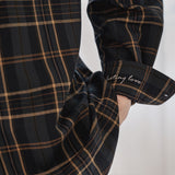 レイラクラシーチェックシャツ / Layla everlasting love Herringbone classy green check shirt S41 (6550286237814)