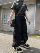 サマーナイロンバルーンダブルカーゴパンツ / Summer nylon balloon double cargo pants