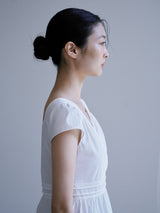PUFF PIN TUCK BLOUSE [ WHITE ]