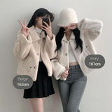 Milky Loose Fit Wool Fleece Quilted Quilted Jacket (3 colors)