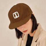 VA Square Applique Wool Baseball Cap / Brown