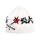 BBD Graffiti Logo Patch Beanie (White)