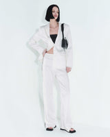 ローエッジスリムジャケット / Raw Edge Slim Jacket _ White