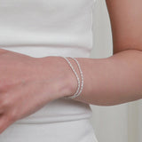 シルバーフルールブレスレット / silver fleur bracelet (vermeil)