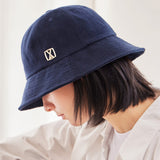 VA Square Stud 6-Panel Bucket Hat / Navy