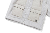 ショルダーキルティングジャケット / SHOULDER QUILTING JACKET_LIGHT GREY