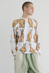 パットジャージロングスリーブ / BSR2223FWPO042 BR PAT JERSEY LONG SLEEVE WHITE