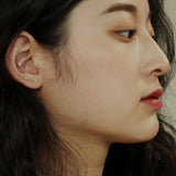 14Kゴールドスワロフスキーパールピアス/14K Gold Swarovski Pearl Earring (4mm + 14k gold clutch)