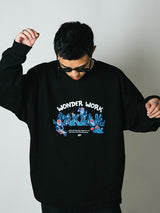 DAKYAM 2023 A/W Wonder Work Worker Gem Minerイラストレーションクルーネックスウェット