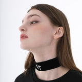 ワイドベルベットチョーカー/1 3 wide velvet choker - BLACK