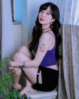  Crescent Moon Choker - Gold Color (Penthouse3 Hanjihyun, LOONA Yves Choker)