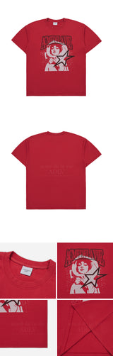 [24SS] AE ロゴアストロノートアートワーク半袖Tシャツ