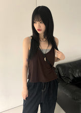 Kayu Vintage Gemstone Leather Necklace