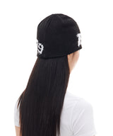 BOLD UNCUFFED BEANIE (BLACK)