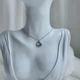 ソーラーシステムプラネットシリーズ -  ザムーンセミチョーカーネックレス / Solar System Planets Series - The Moon Semi Choker Necklace
