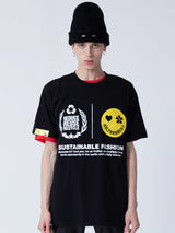 SUSTAINABLE FASHION CAMPAIGN 1/2 T-SHIRT_BLACK (6581197176950)