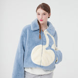 ビッグチェリーボアファージャンパー / BIG CHERRY BOA FUR JUMPER [SKY]