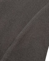 FLEECE CROP HALF ZIPUP (CHARCOAL)