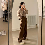[beled made/short, long] standard date wide slacks