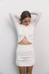 Shirring Top Cream