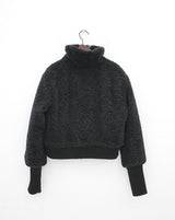 ブックルクロップハイネックジャケット/Bookle Crop High Neck Jacket (2color)