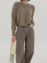ピグコーデュロイワイドパンツ/No.3058 Pig corduroy wide pants (4color)