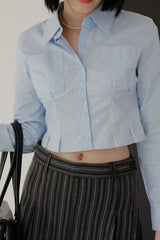Leta Crop Shirt (2color)