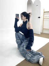 1032. デミアンカーゴデニムワイドパンツ
