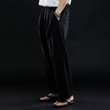 ワンタックワイドフィットパンツ/ONE TUCK WIDE FIT PANTS-BLACK