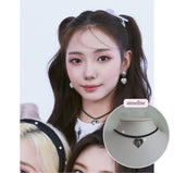 ベイビーエンジェルハートチョーカーネックレス / Baby Angel Heart Choker Necklace - Silver ver.