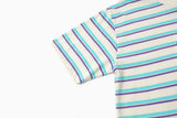 オールウェイズ刺繍ストライプTシャツ / ALWAYS EMBROIDERED STRIPE T-SHIRT(IVORY)