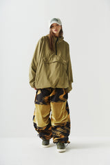 ウェーブベルベットスーパーワイドボックスパンツ / BSR2223FWPT015 ZGZG WAVE VELVET SUPER WIDE BOX PANTS GOLD