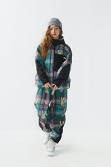 ロイヤルフリースフードジャケット / BSR2223FWJK105 ROYAL FLEECE HOODED JACKET BEAR RABBIT DARK CHECK