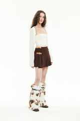 キルシーニットクロップ丈トップセット／KIRSH KNIT CROP TOP SET [IVORY]