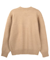 Pullover muffler knit set_beige