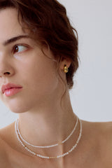 [14K] Piece Pearl Necklace