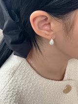 [92.5silver] water pearl earrings