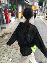 サマーパンチングニット