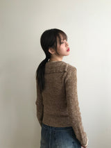 Haisley collar v-neck Knit