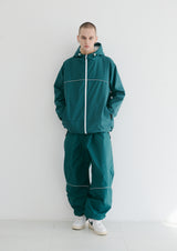 ラウンドラインフーデッドジャケット/BSR2223FWJK046 ROUND LINE HOODED JACKET GREEN