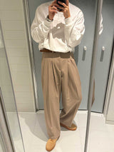 ASCLO ベンティーマルチプルタックワイドスラックス (2color)