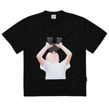 ADLV BABY FACE SHORT SLEEVE T-SHIRT BLACK BINOCULARS
