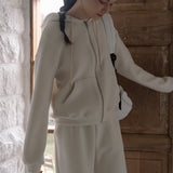 Essential Knit Hoodie - Ivory