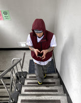 No.0028 O nylon hood VEST (3color)