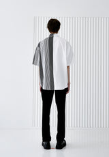 SOLID & MULTI STRIPE HALF SHIRT BLACK (6566874710134)