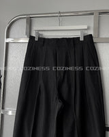 CR pint fake denim wide slacks (1 color)