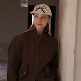 Ivory Ribbon Camp Cap