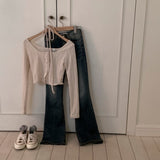 [BELLIDE MADE] Real Fit Vintage Washing Denim Bootcut Pants
