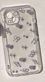 グルーミングパーティーパープルフォーンケース / Grooming Party Purple Phone Case